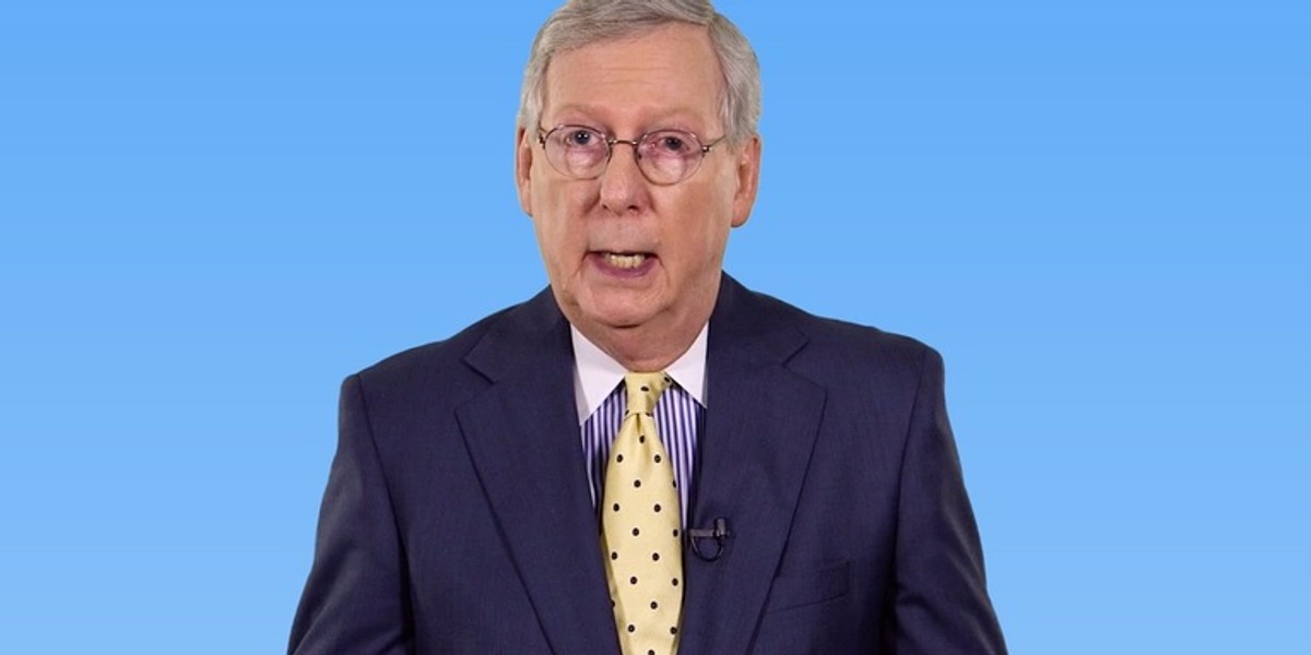 Mitch McConnell during an interview with Business Insider.