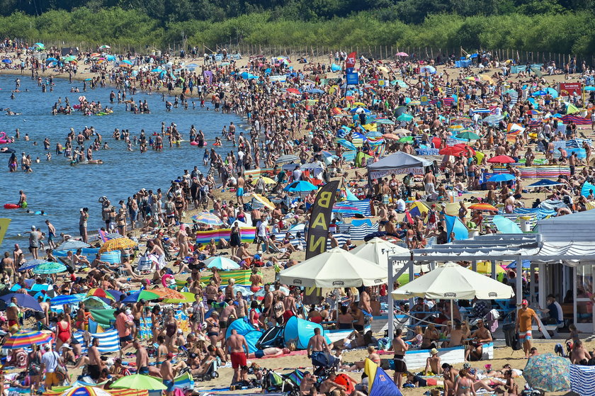 Tłumy na plażach