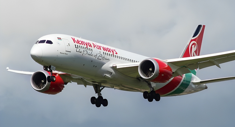 File image of a Kenya Airways plane