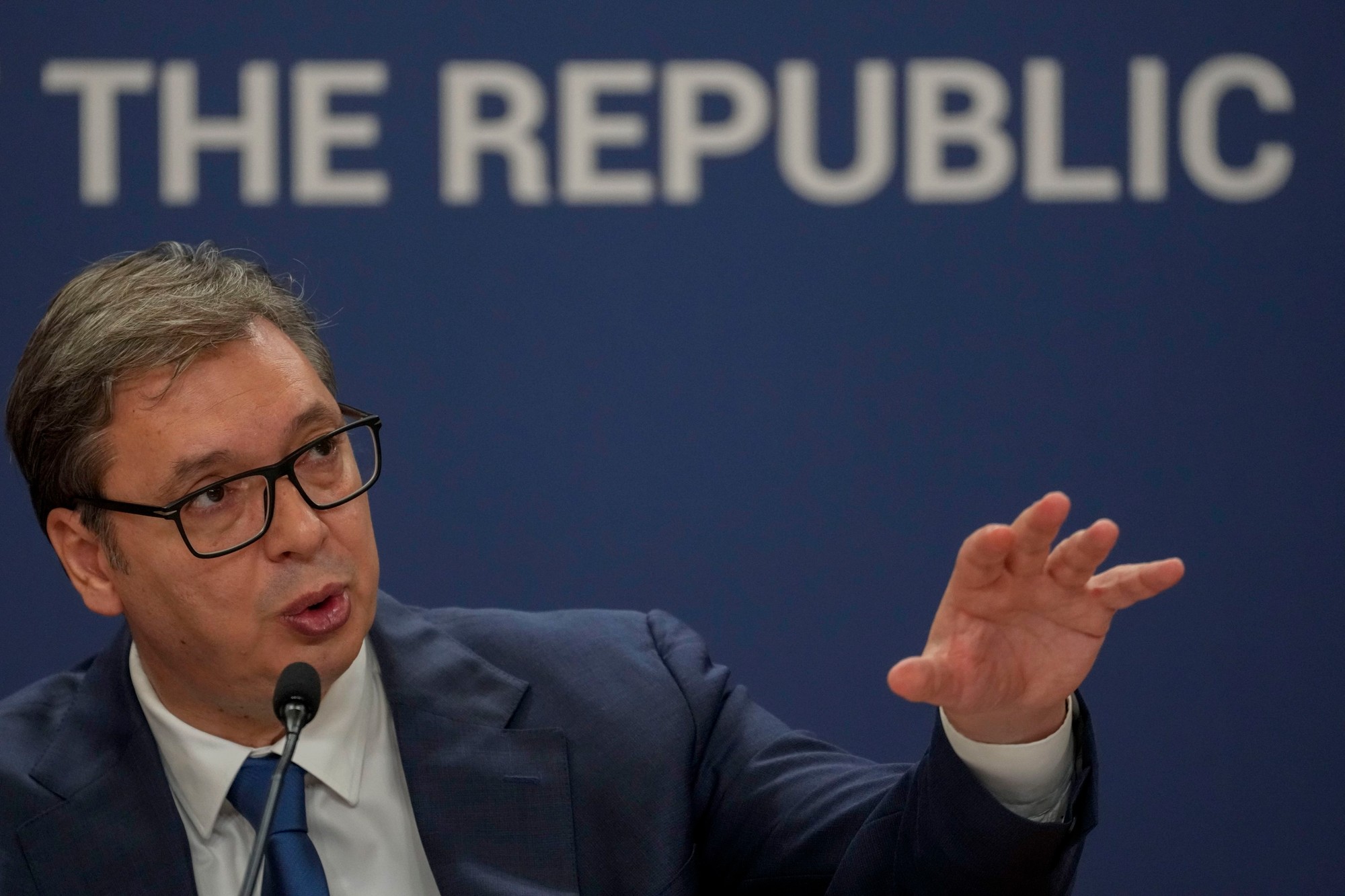 Srbský prezident Aleksandar Vučič.