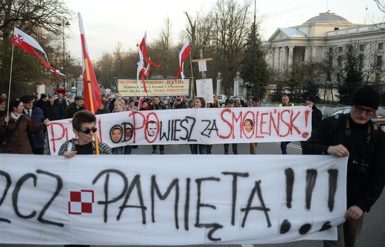 Manifestacja przed ambasadą Rosji