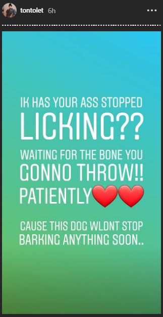 It looks like the beef between Tonto Dikeh and IK Ogbonna might be heading for the worse as she has dragged him again on Instagram [Instagram/TontoDikeh] 