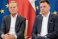 Donald Tusk i Szymon Hołownia