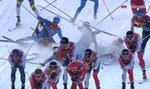 Wielka kraksa na trasie Tour de Ski. Zawodnicy przewracali się jak domino [WIDEO]