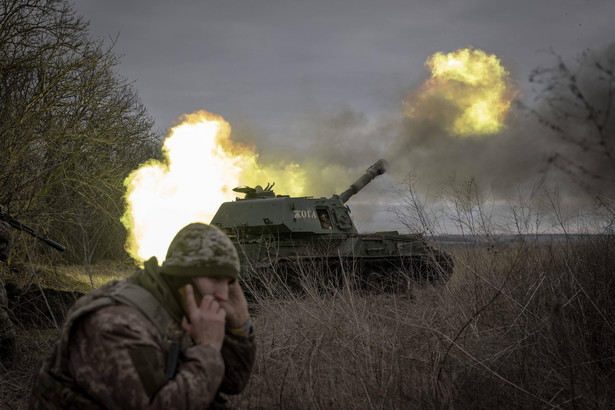 Ukraiński żołnierz na froncie