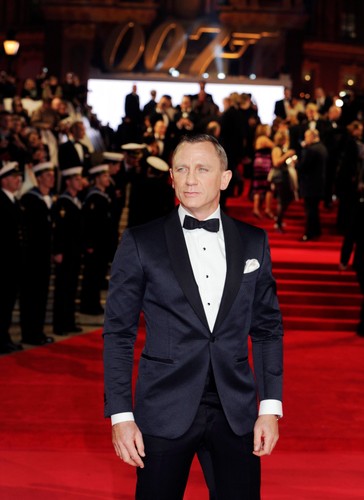 Daniel Craig na premierze 'Skyfall'