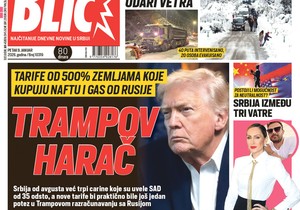 Blic naslovna strana za 9.1.