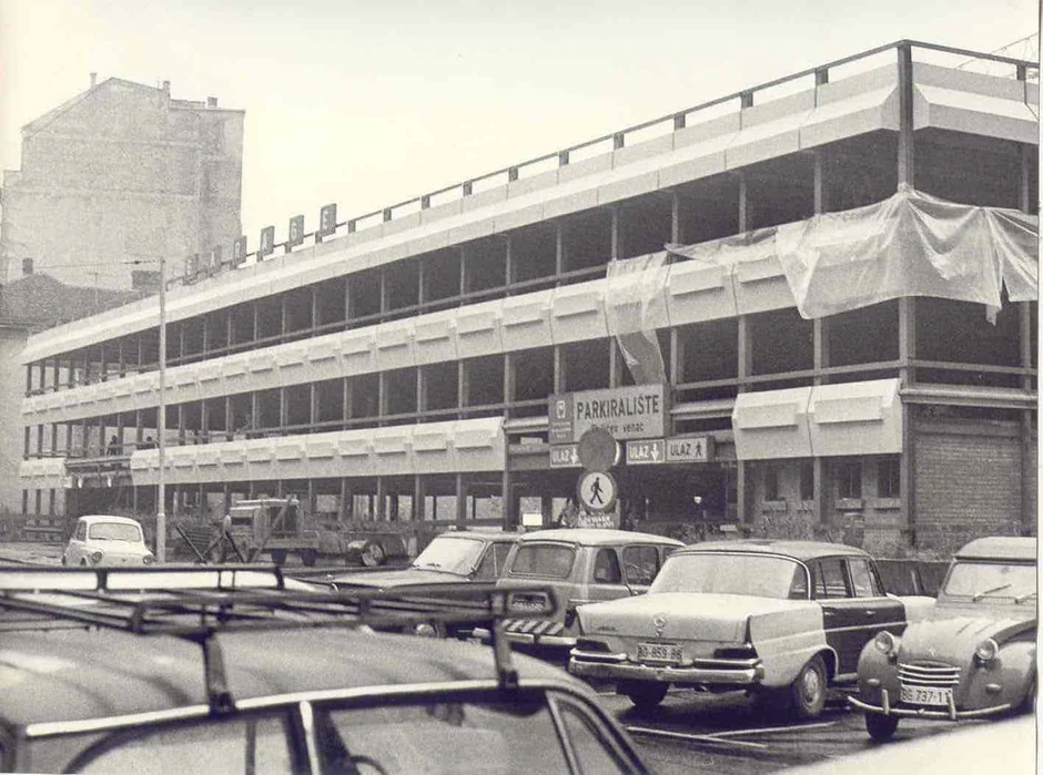 Garaza Obilicev venac posle nadogradnje 1978. godine