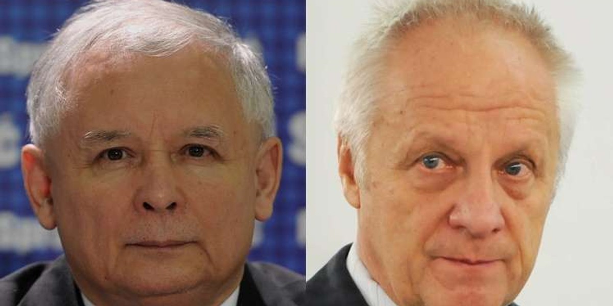 Jarosław Kaczyński i Stefan Niesiołowski