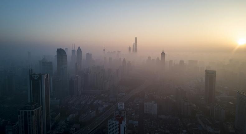 China cut its national average level of airborne PM2.5 particles by 27 percent between 2015 and 2019