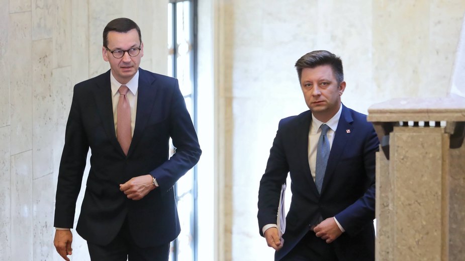 Mateusz Morawiecki i Michał Dworczyk