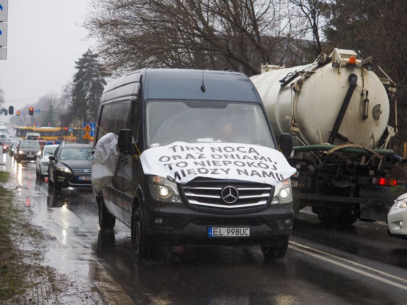 Protest mieszkańców Nowosolnej