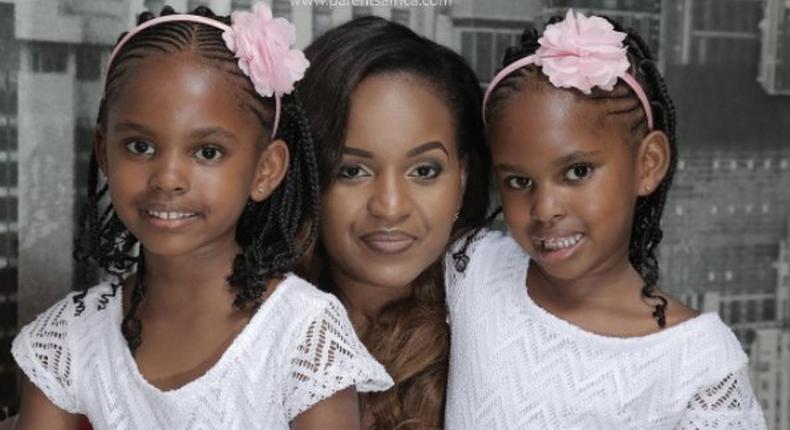 Grace Msalame and her two girls