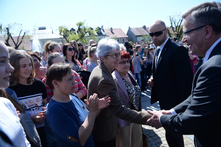 Bronisław Komorowski w Węgrowie