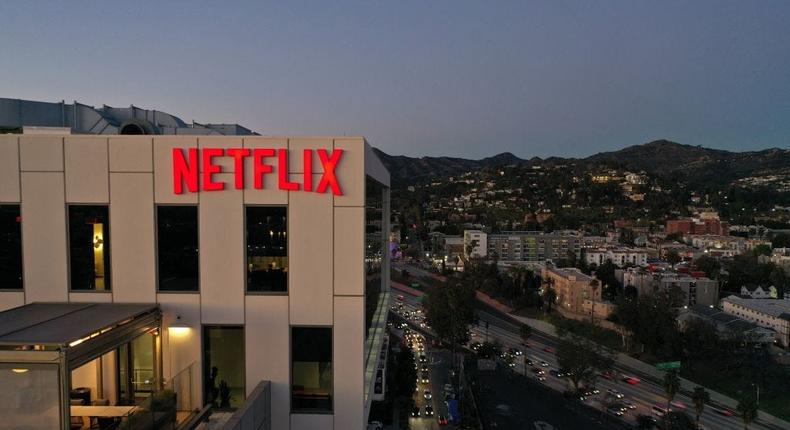 Netflix office with mountains in the backgroundROBYN BECK/Getty Images
