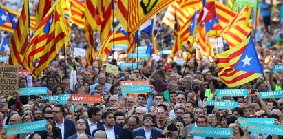 Barcelona wyszła na ulice. Ogromna manifestacja w stolicy Katalonii