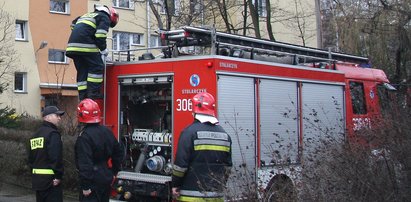 Pożar budynku przy ul. Stachiewicza