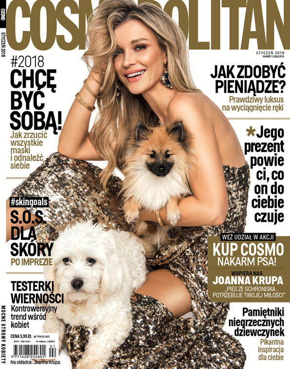 Joanna Krupa na okładce Cosmopolitan