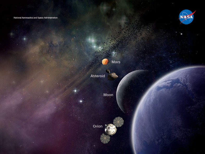 Dokąd zawiezie ludzi planowana rakieta SLS, źródło NASA