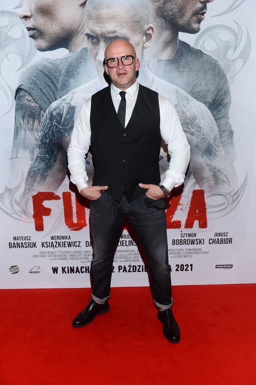 Tomasz Oświeciński na premierze filmu "Furioza"