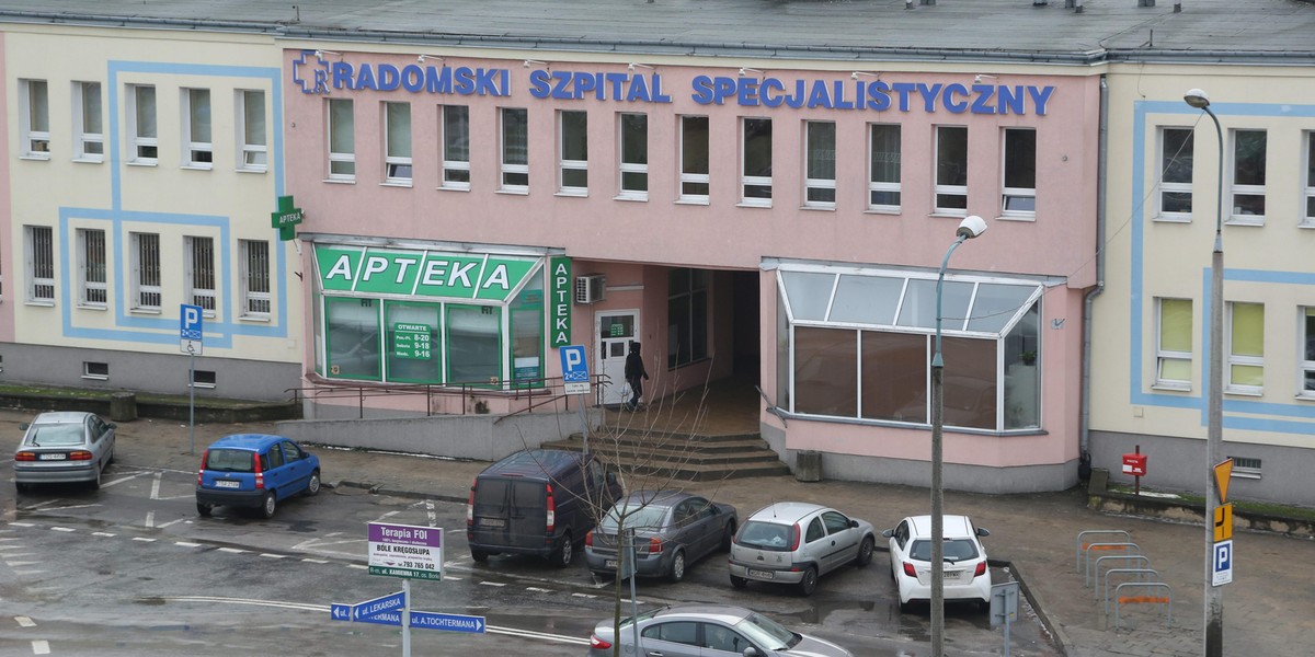 Radomski Szpital Specjalistyczny - tu zmarł zakażony fizjoterapeuta