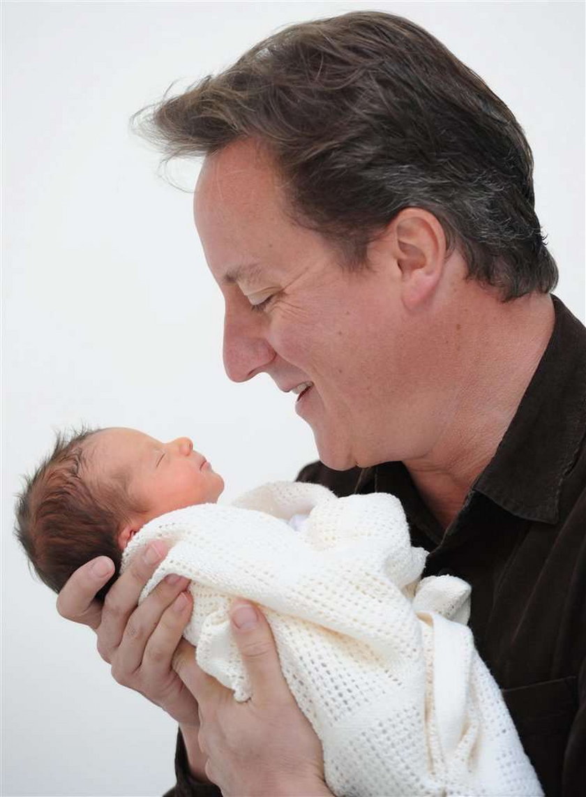 premier, dziecko, córeczka, David Cameron, Wielka Brytania