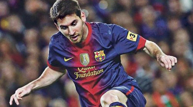 Gyerekcipőben focizik Messi