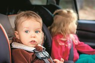 small children in the car