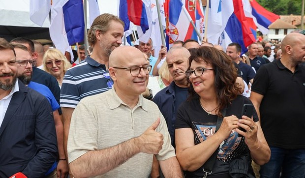 Miloš Vučević u selu Dulene