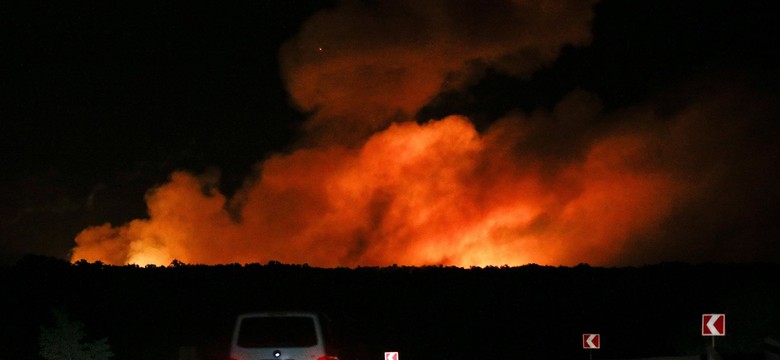 Pożar jednego z największych arsenałów na Ukrainie. Doradca prezydenta: Wszystko wskazuje na drona