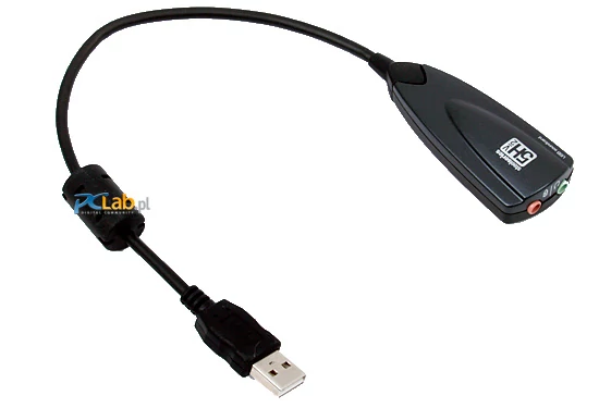 Dołączona karta USB jest solidna, a jej kabel jest dodatkowo ekranowany