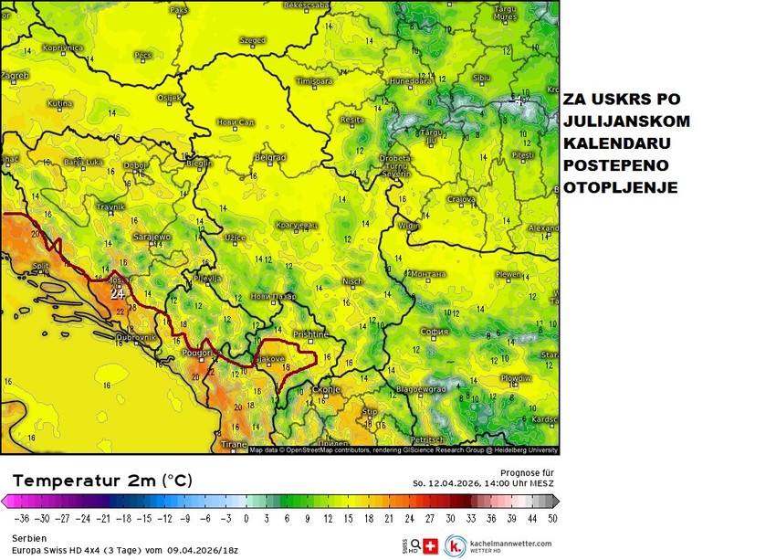 Otopljenje stiže za Vaskrs