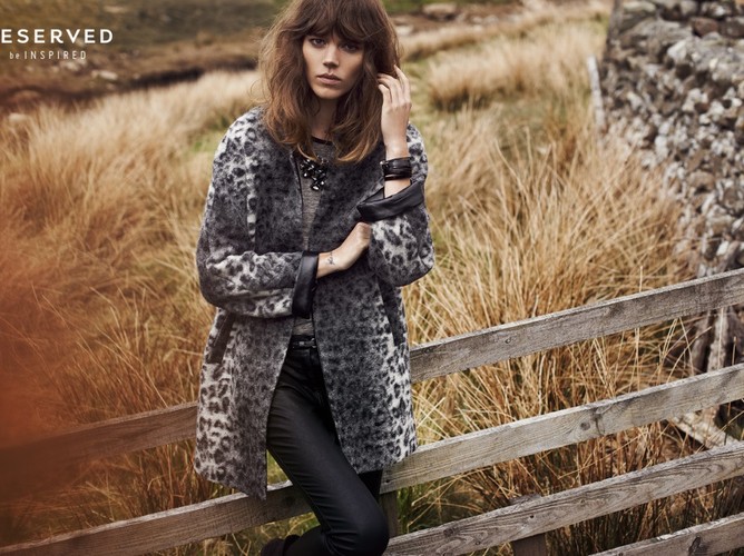 Freja Beha Erichsen w kampanii Reserved jesień/zima 2013/2014
