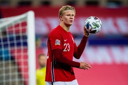 Erling Haaland wybrany najlepszym piłkarzem Norwegii w 2020 roku