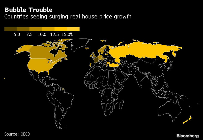 Wzrost cen mieszkań w krajach OECD