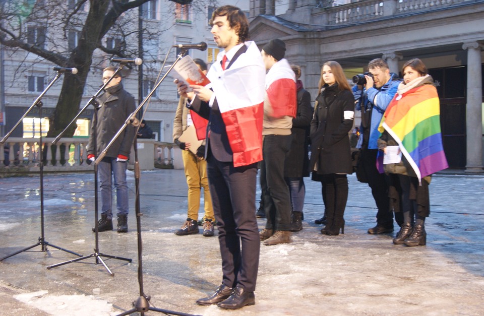 Protest student+-w w Poznaniu, fot. Glanc12