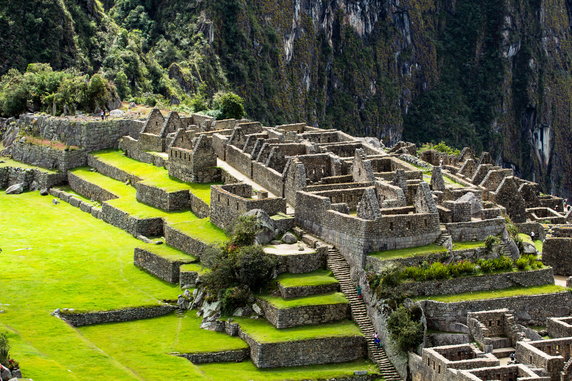 Ruiny miasta Inków Machu Picchu w Peru