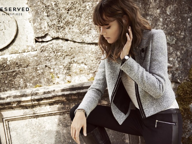 Freja Beha Erichsen w kampanii Reserved jesień/zima 2013/2014