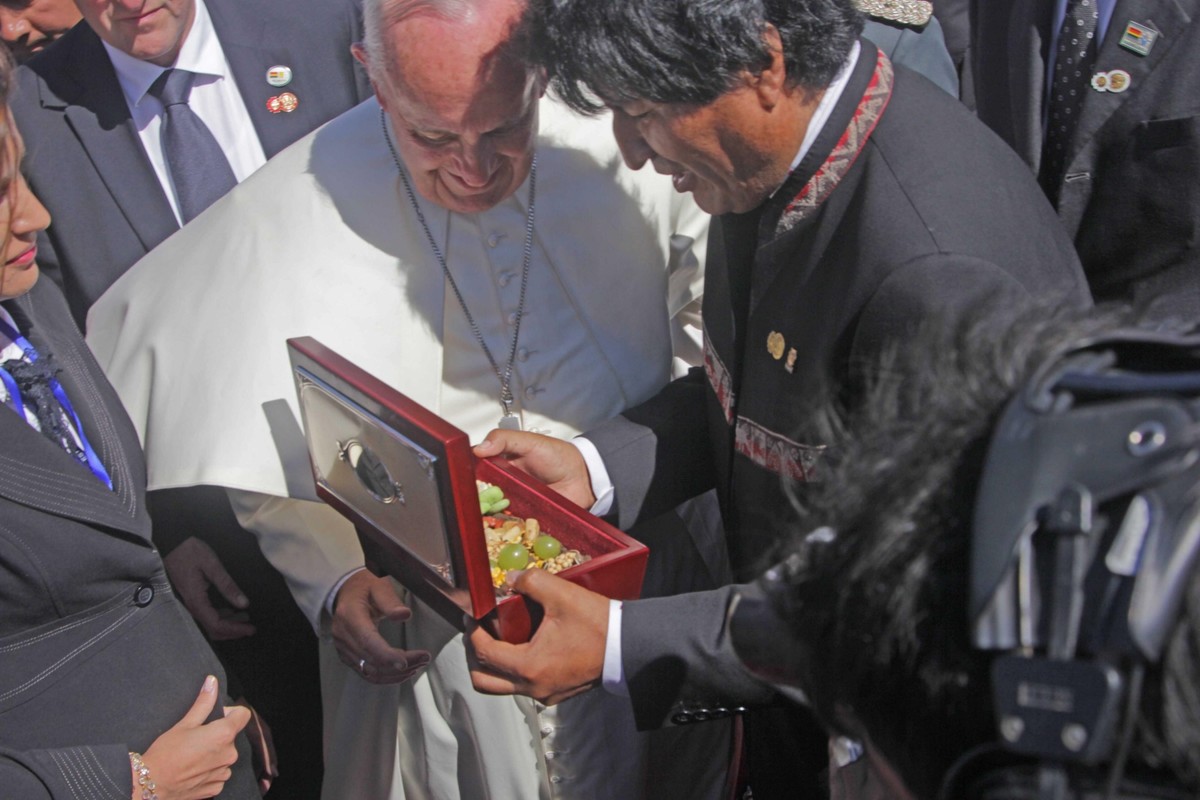 Papież Franciszek i prezydent Boliwii