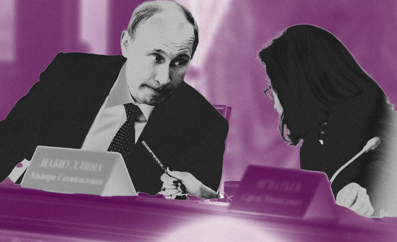 Władimir Putin i Elwira Nabiullina