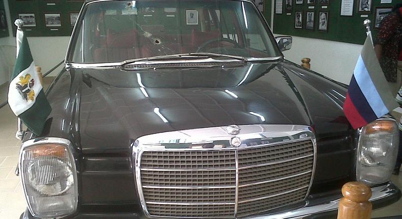 The Mercedes Benz General Murtala Muhammed was assassinated is located in the National Museum in Onikan