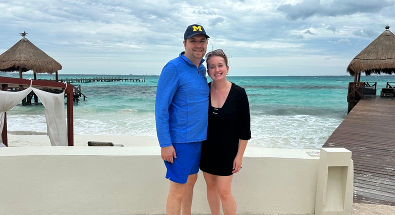 The author and her husband went on a child-free vacation for the first time in 12 years and their relationship blossomed.Courtesy of the author