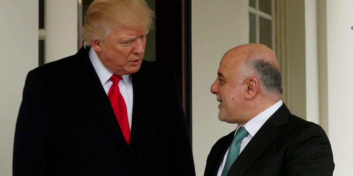 Iraq's prime minister pokes fun at Trump over wiretapping claims during trip to White House