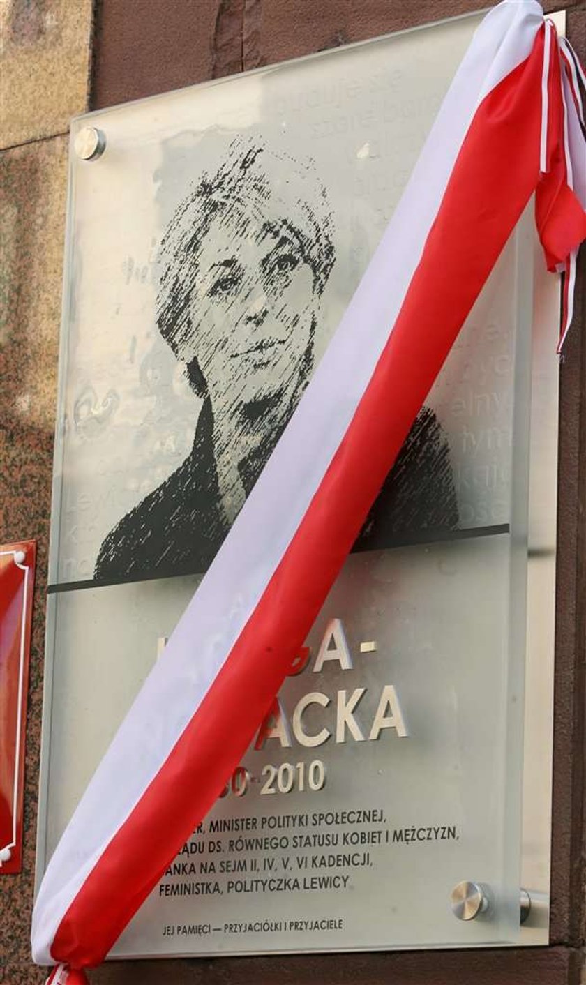 Plakat z ofiarą katastrofy smoleńskiej. W słusznej sprawie