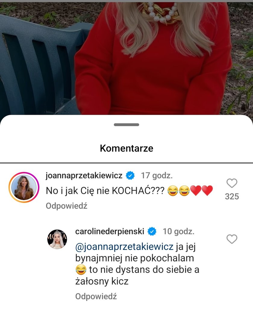 Caroline Derpienski jest oburzona zachowaniem Nosowskiej. 