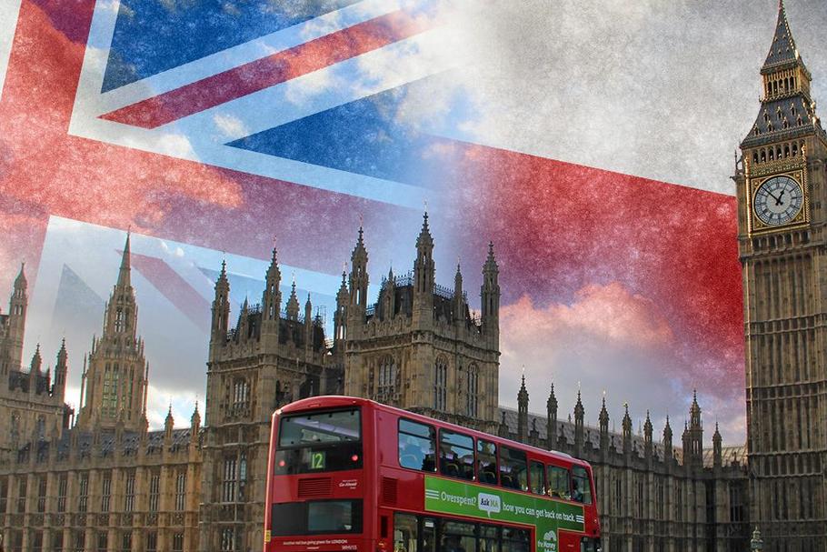 Londyn Wielka Brytania Anglia autobus Big Ben