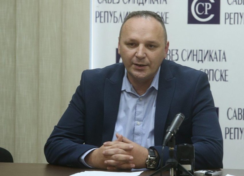 Goran Stanković Saveza sindikata Republike Srpske