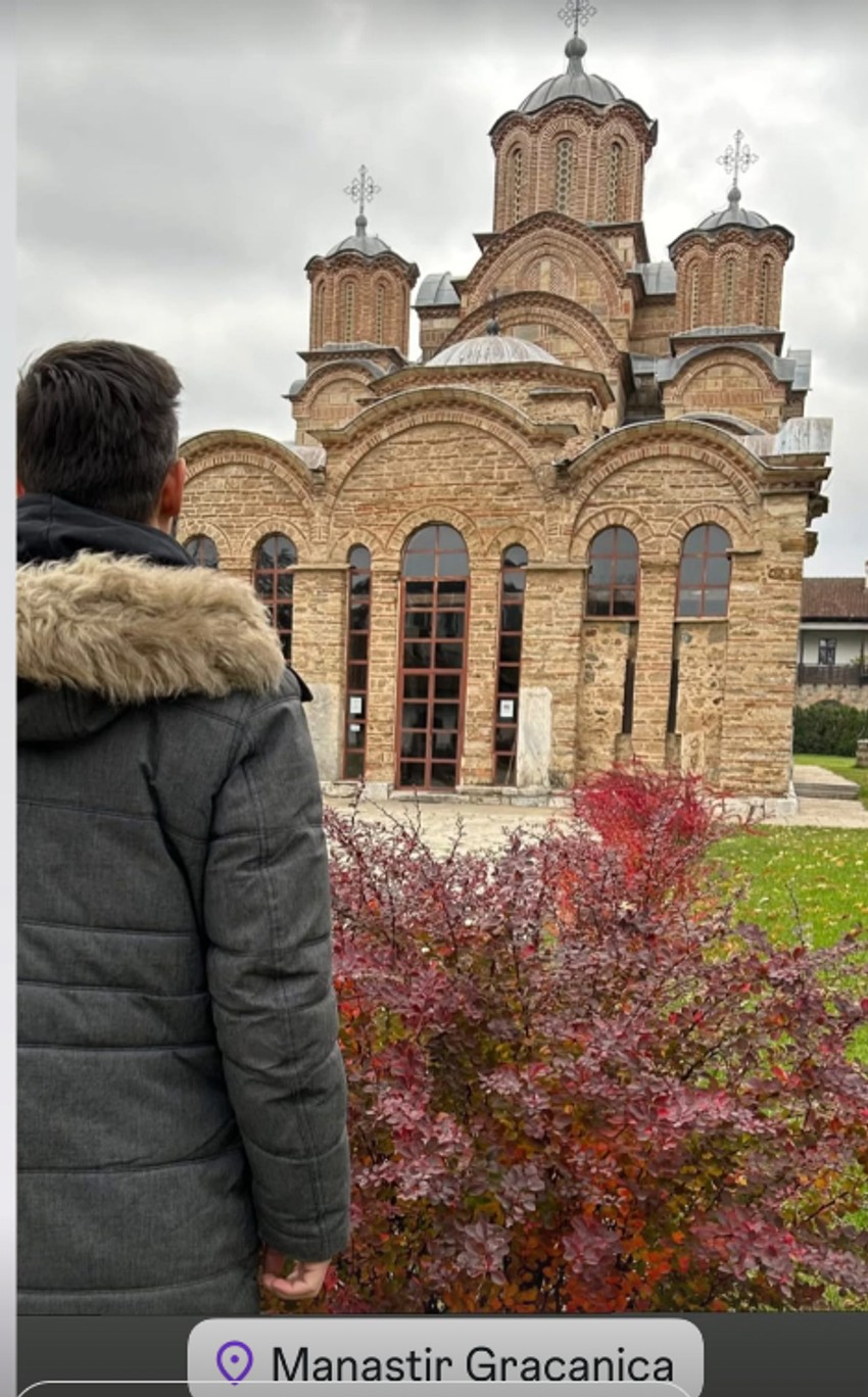 Milan Vasić posetio manastir Gračanica