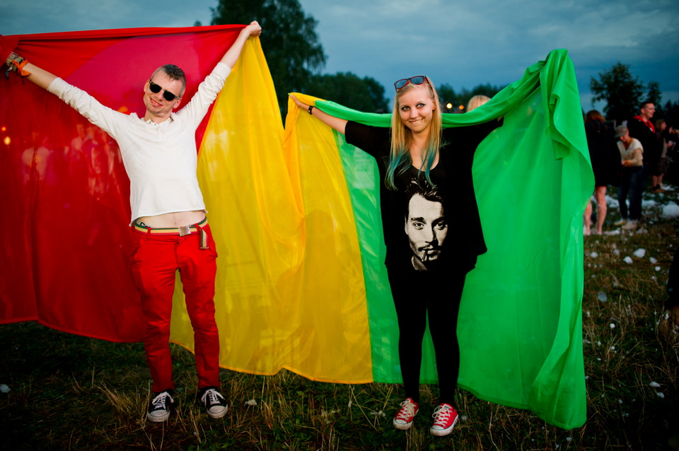 Publiczność pierwszego dnia Ostróda Reggae Festival 2014