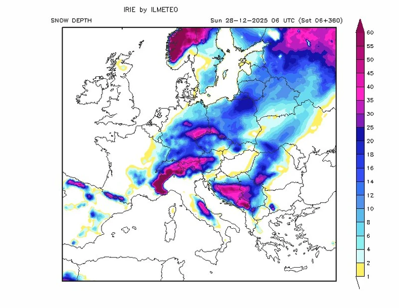 Od snega zavisi koliko će biti hladno